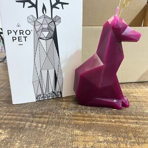 Pyro Pet reindeer Deer Candle from 54 CELSIUS NEW in box holiday Christmas